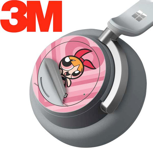 Cartoon Network Powerpuff Girls Blossom Pink Hearts Surface Headphones Skin